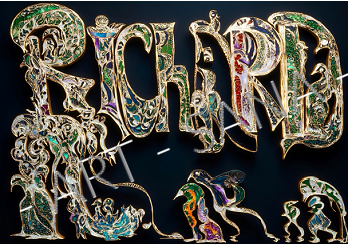 WALL ART - RICHARD - ECHOS WITHIN RICHARD - COLOUR - (Hand Drawn with Al - Enhanced Version)