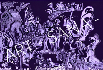 WALL ART - VESSEL OF THE LIVING CODE - PURPLE - (Hand-Drawn - Digitally Refined)