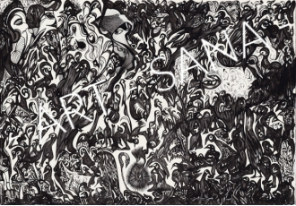 WALL ART -THE GREAT PASSAGE - BLACK - (Hand-Drawn - Original)