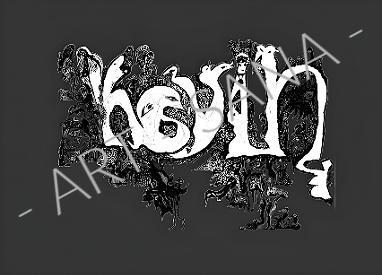 WALL ART - KEVIN - THE FIRE SPIRIT OF KEVIN  - BLACK WHITE -  (Hand-Drawn Illustration - Digitally Refined)