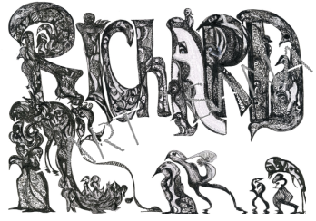 WALL ART - RICHARD - ECHOES WITHIN RICHARD - BLACK  -  (Hand-Drawn - Original)