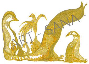 WALL ART  - THOSE WHO RISE IN GOLD - (Hand-Drawn - ORIGINAL