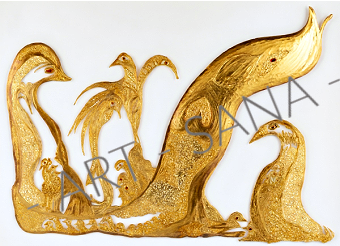 WALL ART - THOSE WHO RISE IN GOLD - (Hand Drawn with Al - Enhanced Version)